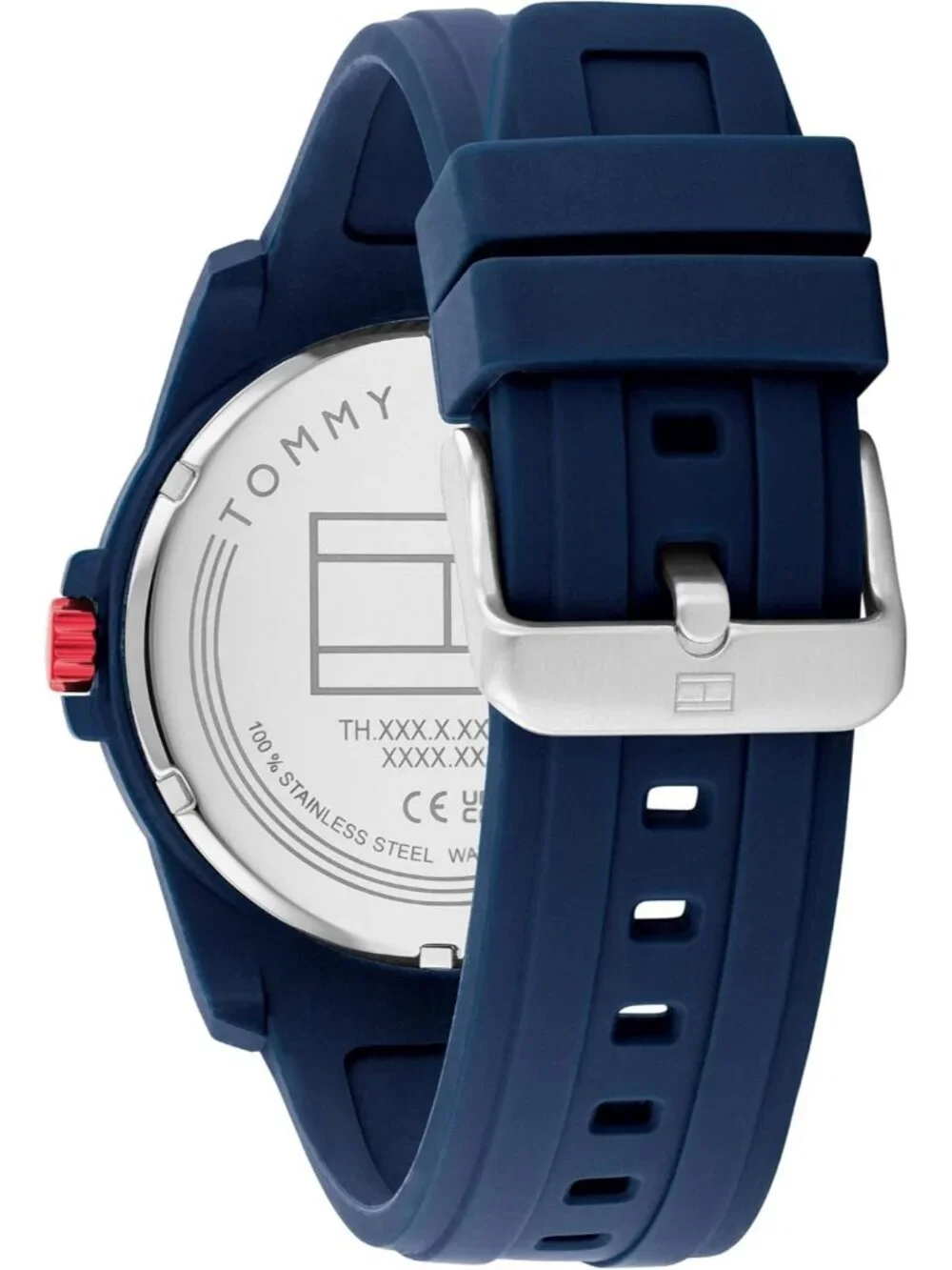 Men's Blue Quartz Casual Sport Style Silicone Strap Water-Resistant Wrist Watch